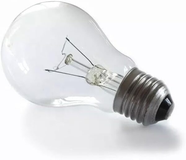 CMA 60W GLS Edison Screw (ES-E27) Clear Light Warm White 2700K Bulbs 240V Non Dimmable for Indoor Room, Offices Gerage,Chendliers & Construction Sites X 10 Pack Energy Level (F) Class