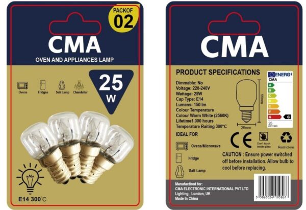 Cap]-T25 for Residential and Commercial Kitchen Lighting 300 Centigrade